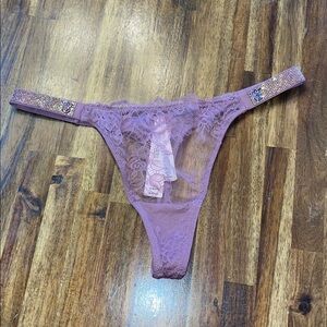 Victoria’s Secret Shine Strap Lace Thong